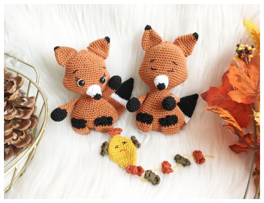 Blog-Inhaltsbild für 'Fuchspaar, kostenlose Häkelanleitung'